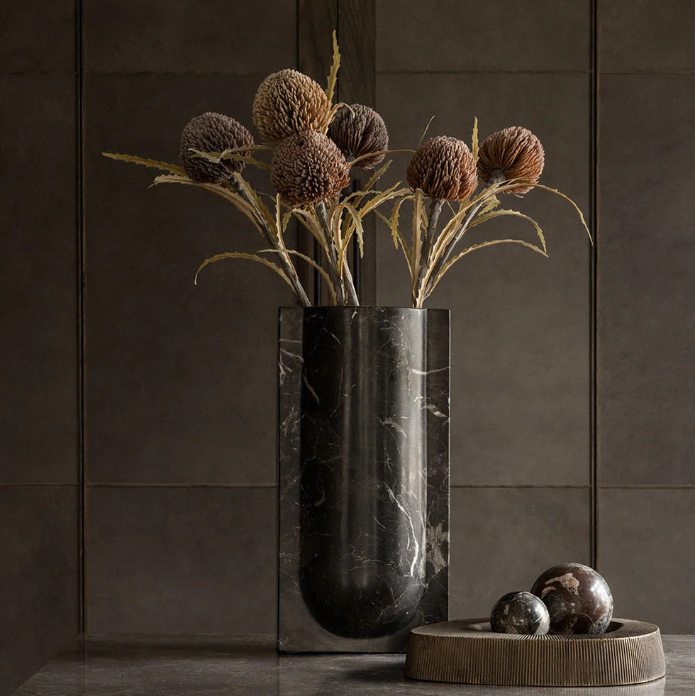 PIETRA CASA - ARC VASE LARGE - SHADOW BLACK - $1,298.00