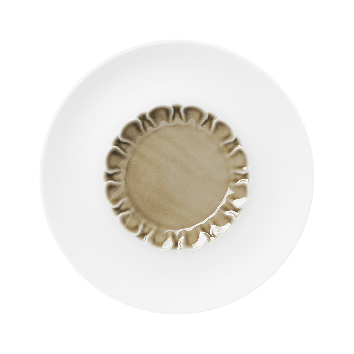 Hering Berlin Evolution Rimmed Plate With Structured Well