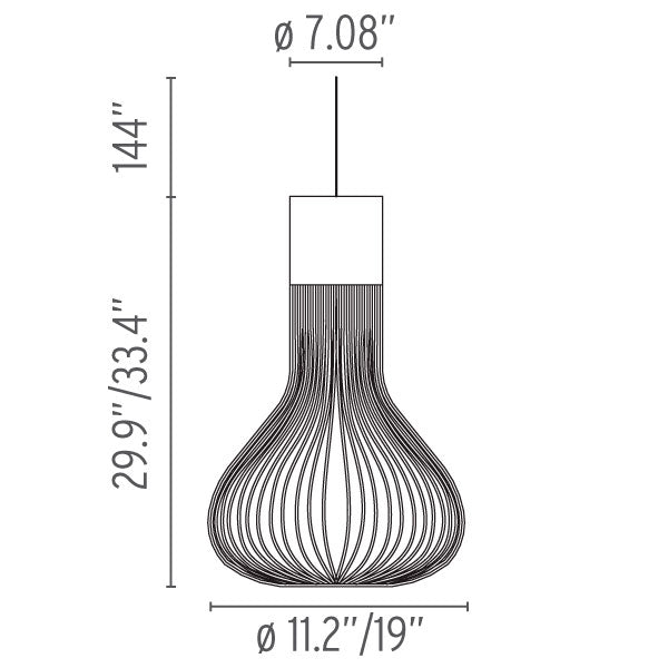 FLOS | CHASEN S2 SUSPENSION PENDANT LIGHT | $6,050.00