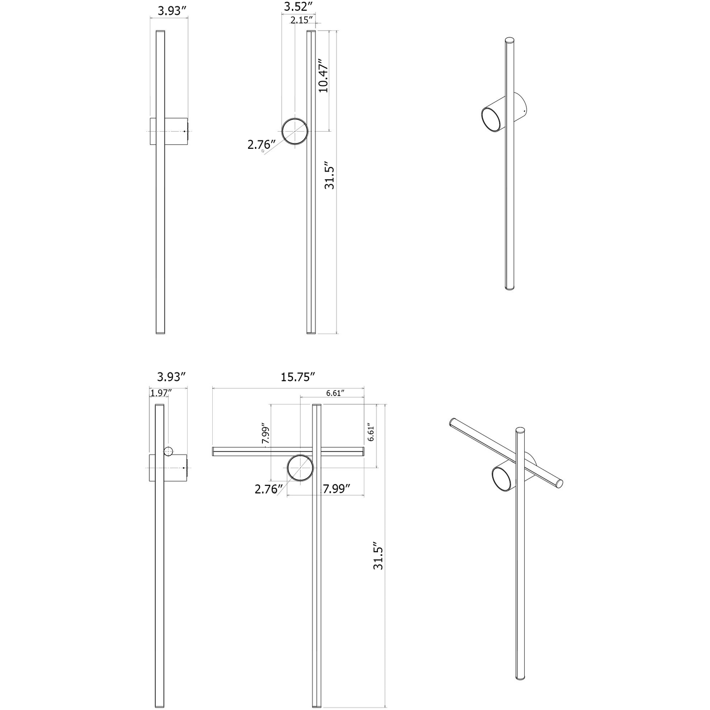 FLOS | COORDINATES WALL SCONCE LIGHT | $1,039.00 - $1,368.00