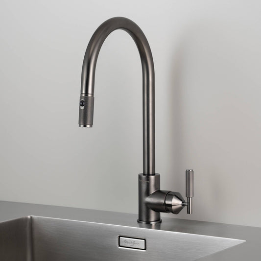 Kitchen Faucet Pull-Out Dual Spray Cross - Gun Metal