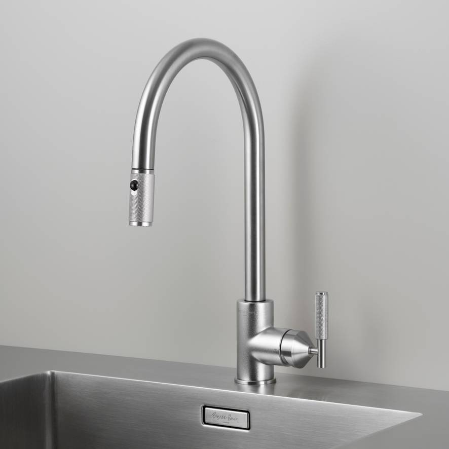 Kitchen Faucet Pull-Out Dual Spray Cross - Steel