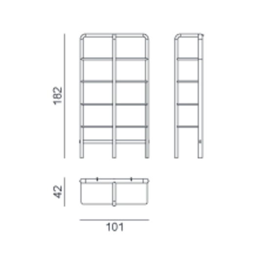 GERVASONI | DAEN BOOKSHELF | $4,671.00