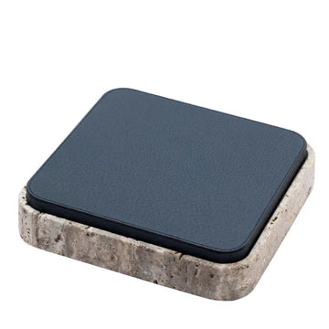 GIOBAGNARA | GIZA LEATHER & MARBLE SQUARE BOX #6 | $855.00