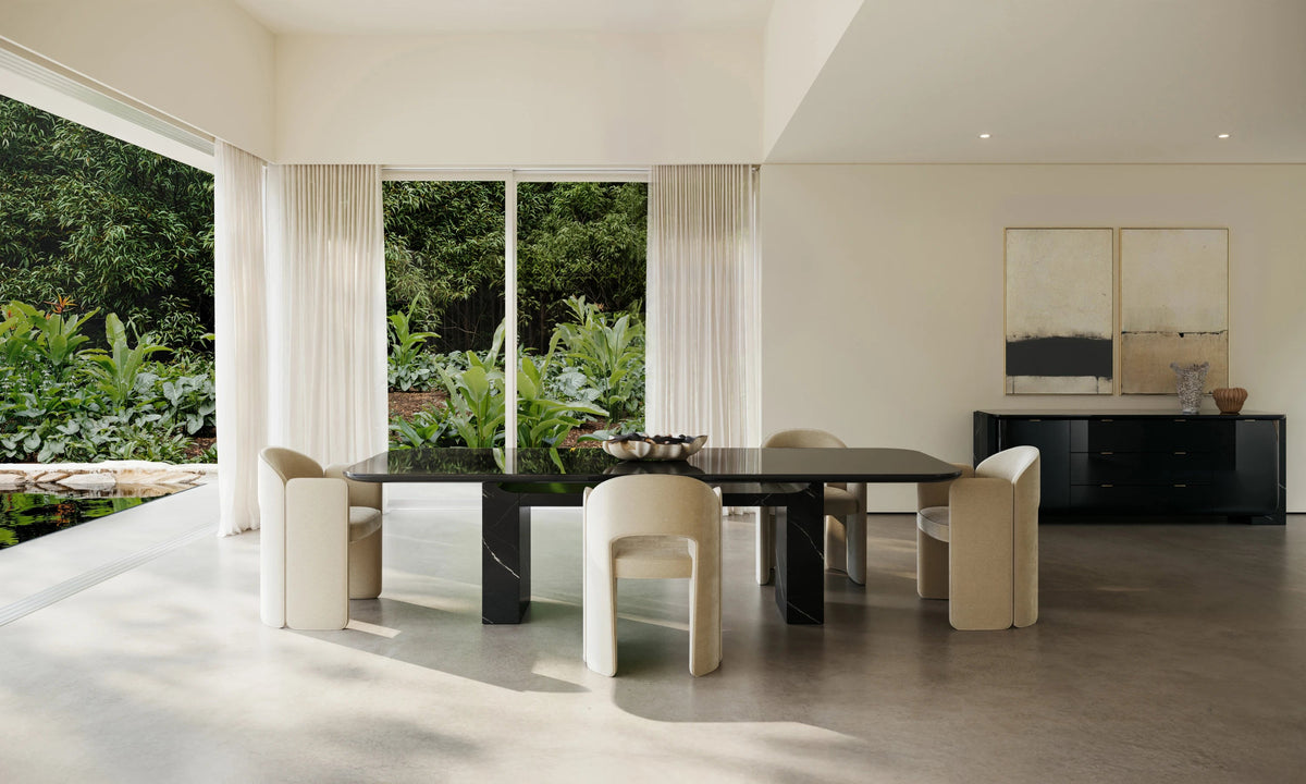 CARACOLE | OVERLAP RECTANGLE DINING TABLE - DARK | $11,170.00