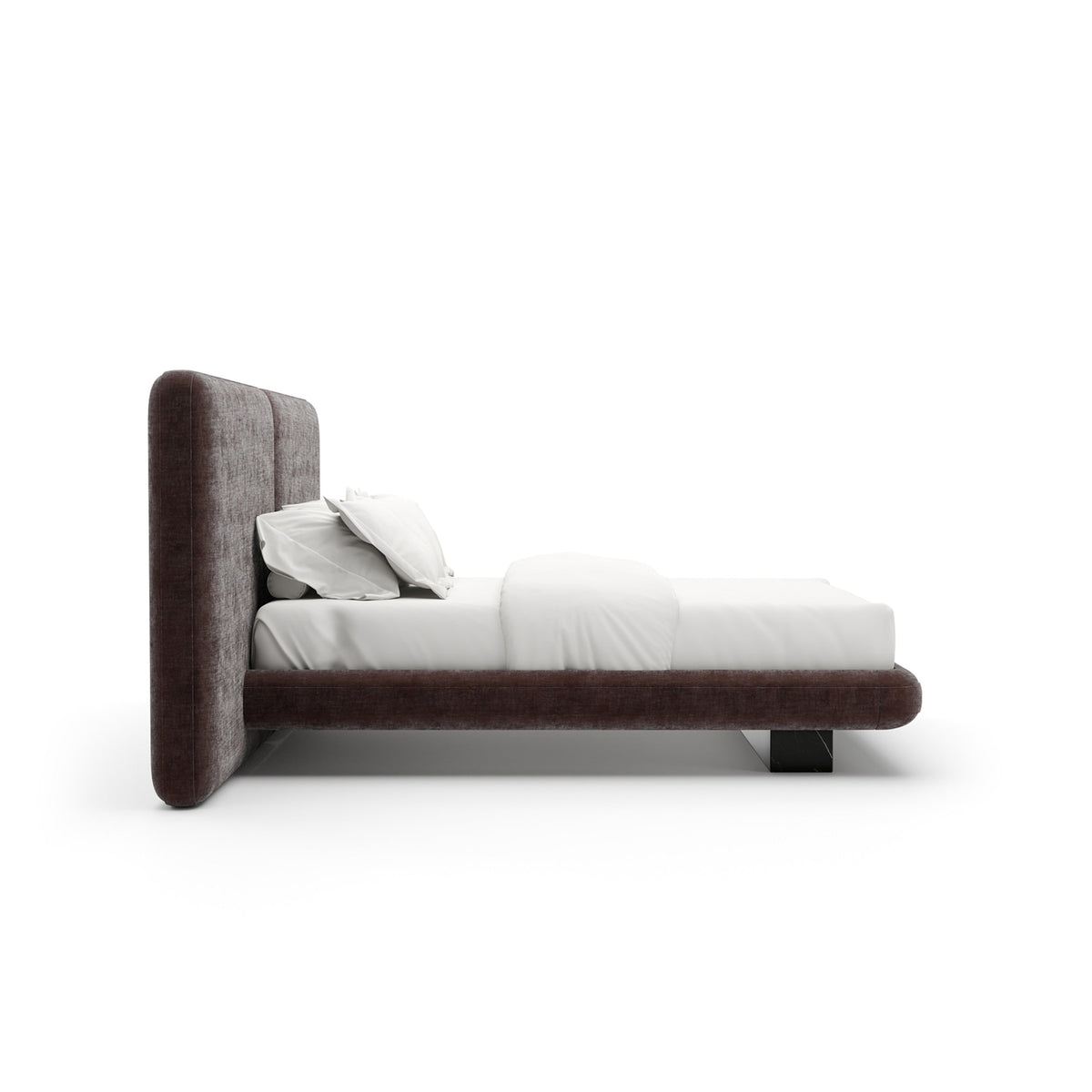 CARACOLE | OVERLAP UPH 2-PANEL QUEEN BED - DARK TAUPE | $7,285.00