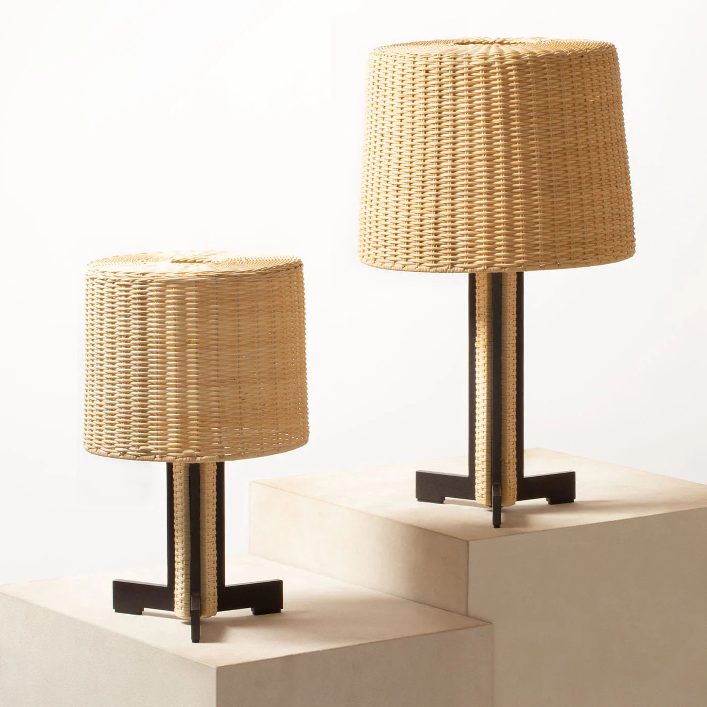 GIOBAGNARA | RHAPSODY RATTAN TABLE LAMP | $1,395.00 - $1,795.00