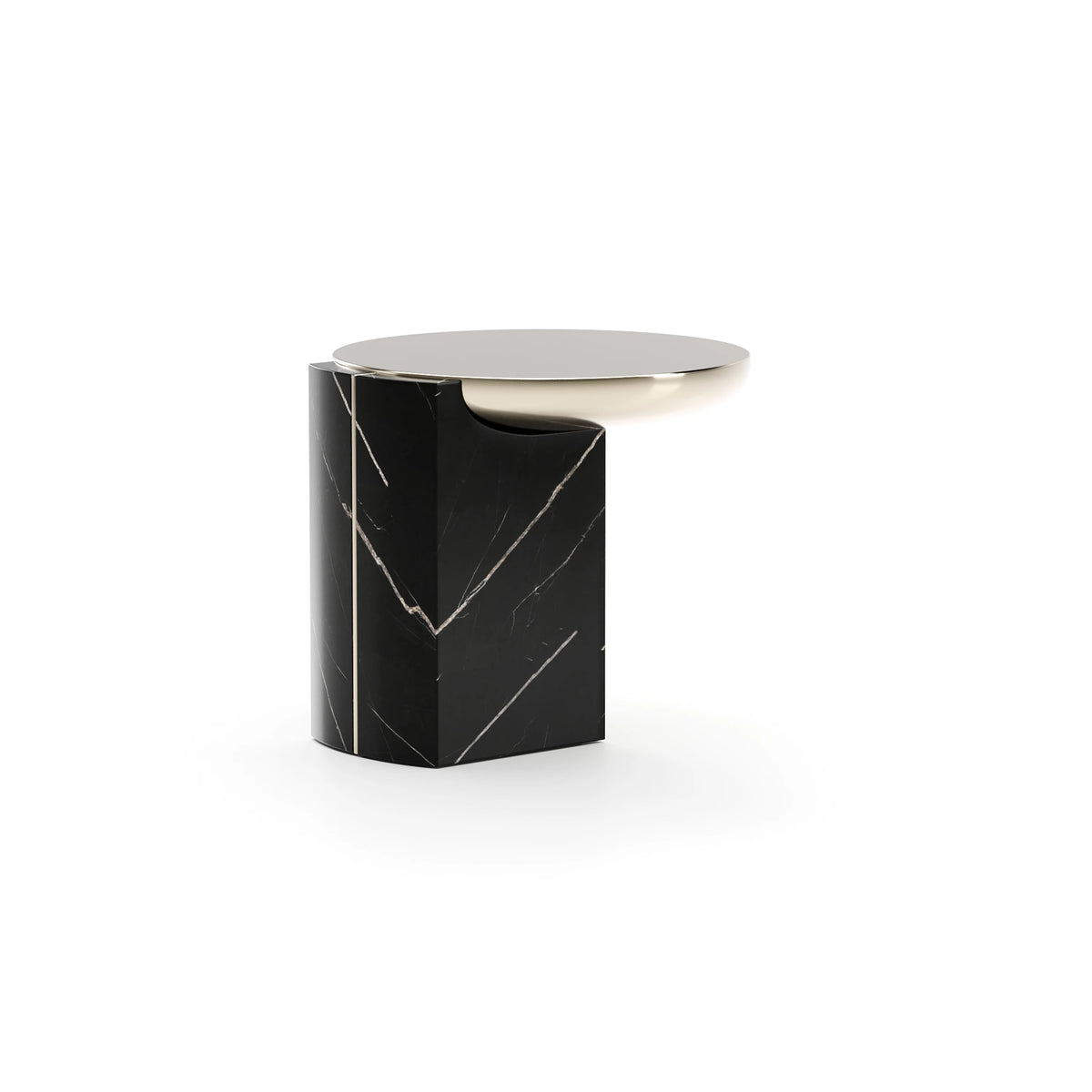 CARACOLE | OVERLAP ROUND SIDE TABLE - DARK | $4,450.00