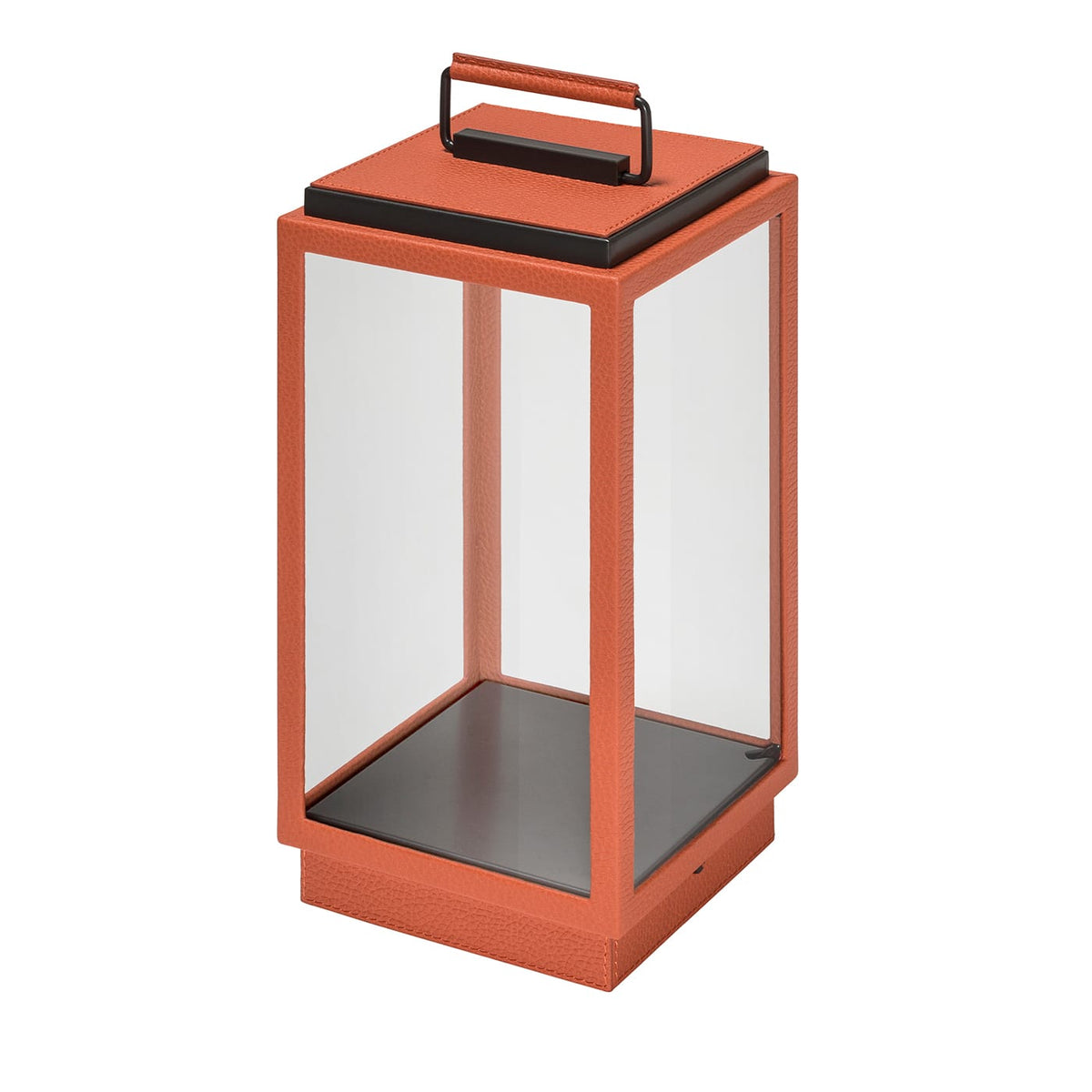 Blakes Orange Leather Table Lamp