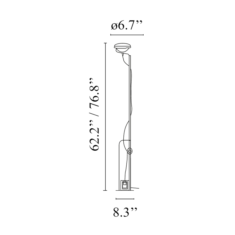 FLOS | TOIO FLOOR LAMP LIGHT | $2,750.00