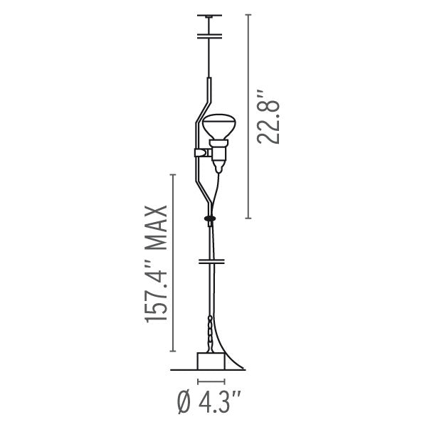 FLOS | PARENTESI CEILING-TO-FLOOR PENDANT LIGHT | $415.00 - $479.00