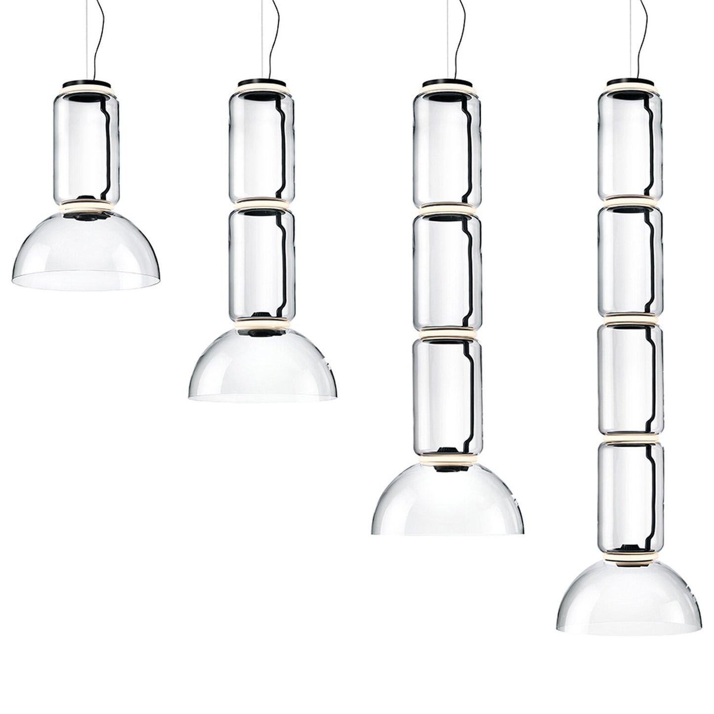 FLOS | NOCTAMBLUE LOW CYLINDER WITH BOWL PENDANT LIGHT | $4,794.00 - $8,905.00