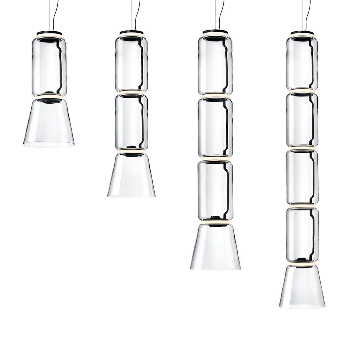 FLOS | NOCTAMBLUE LOW CYLINDER WITH CONE PENDANT LIGHT | $4,794.00 - $8,905.00