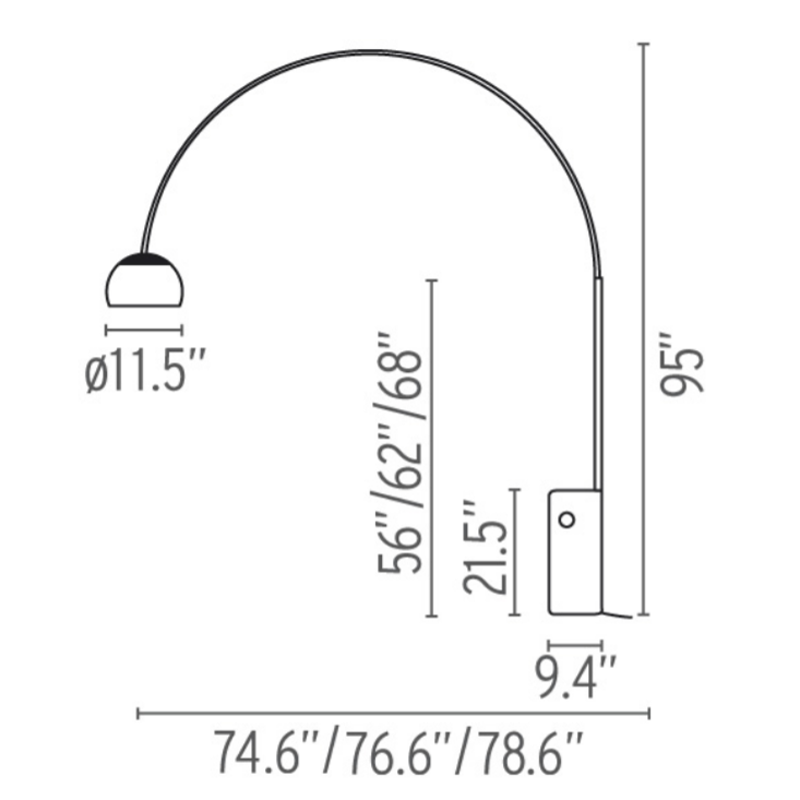 FLOS | ARCO FLOOR LAMP LIGHT | $3,570.00