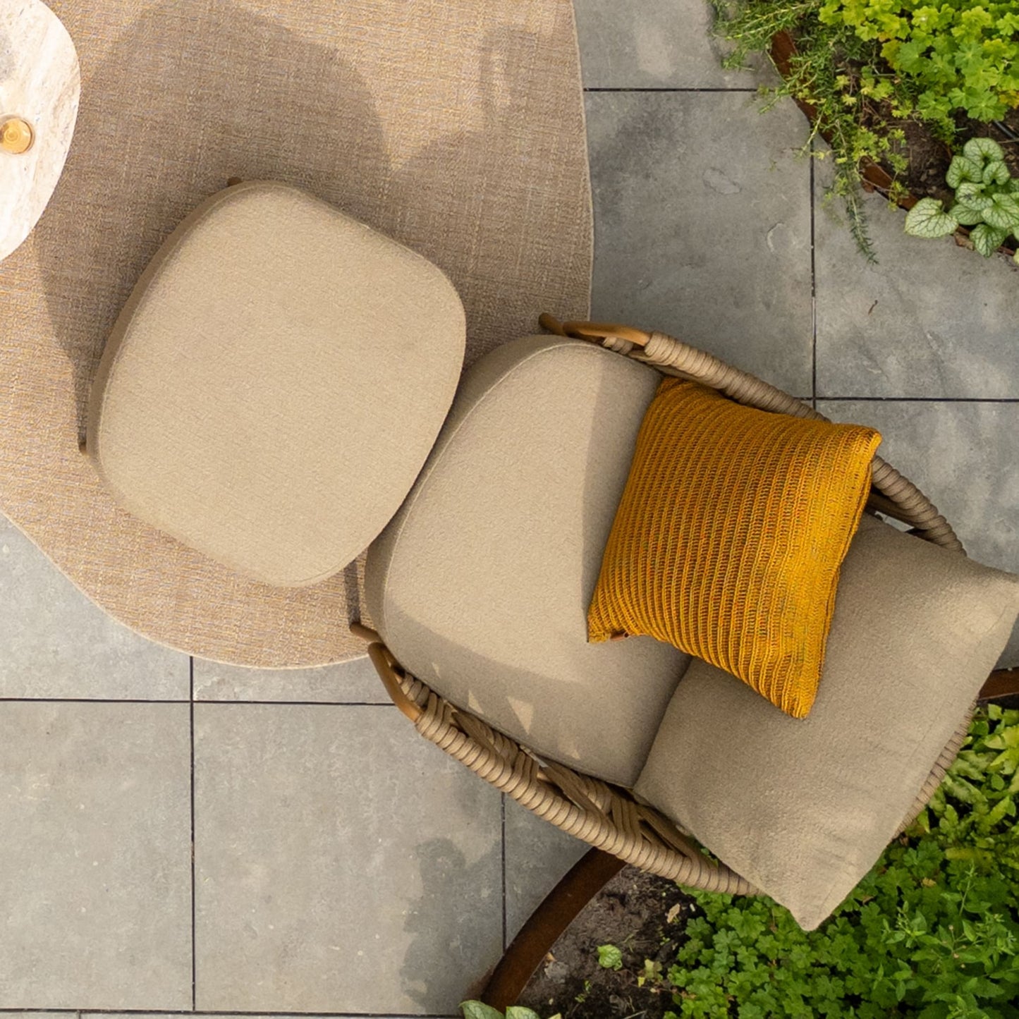 4 SEASONS OUTDOOR | BIARRITZ FOOTSTOOL | $825.00