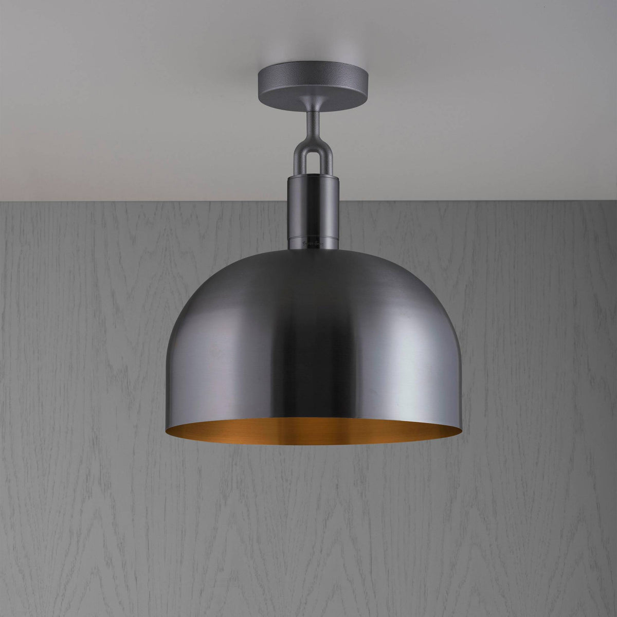 FORKED CEILING SHADE LARGE - GUN METAL