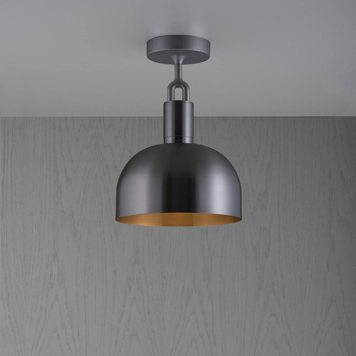 Forked Ceiling Shade Medium Gun Metal