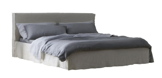 Brick 80 E Knock Down Bed in Butter Upholstery - $4,240.00