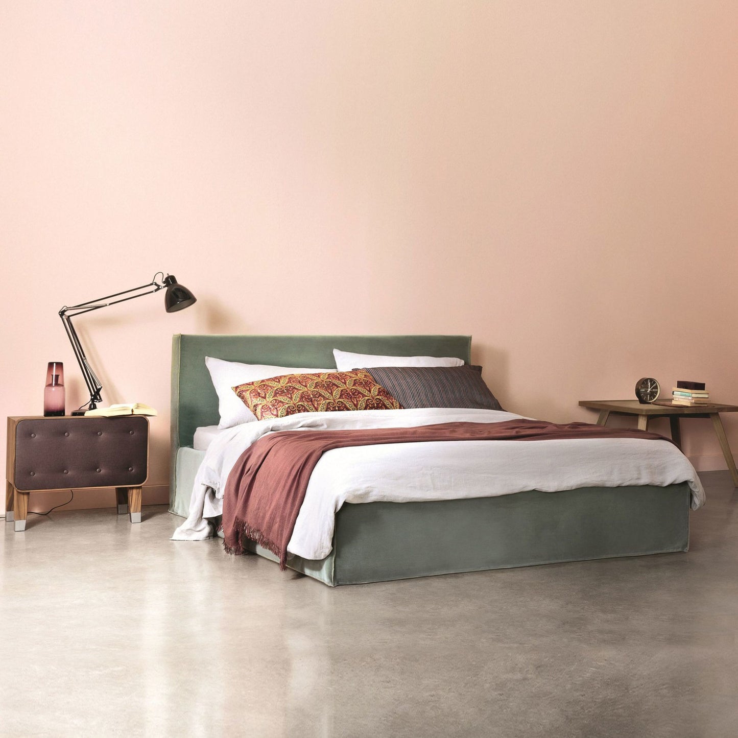 GERVASONI | BRICK 80 KING KNOCK DOWN BED | $5,285.00