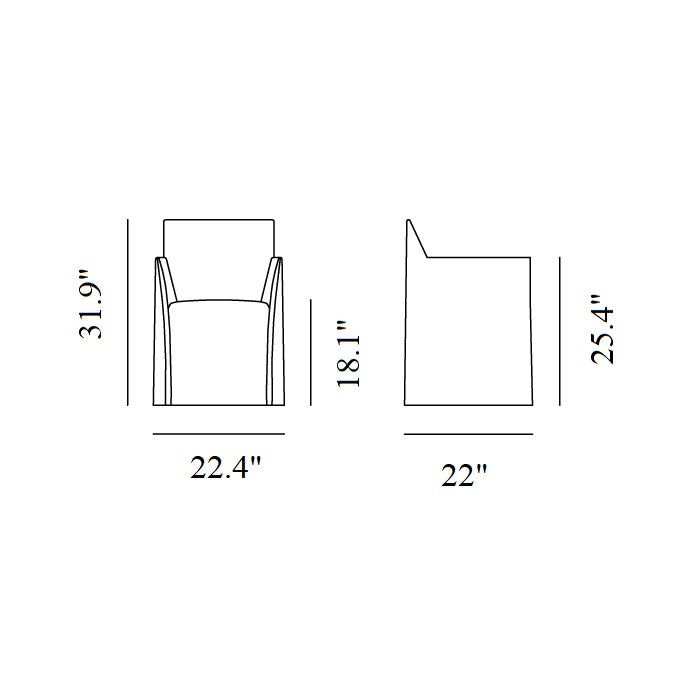 Ghost 25 armchair by Gervasoni