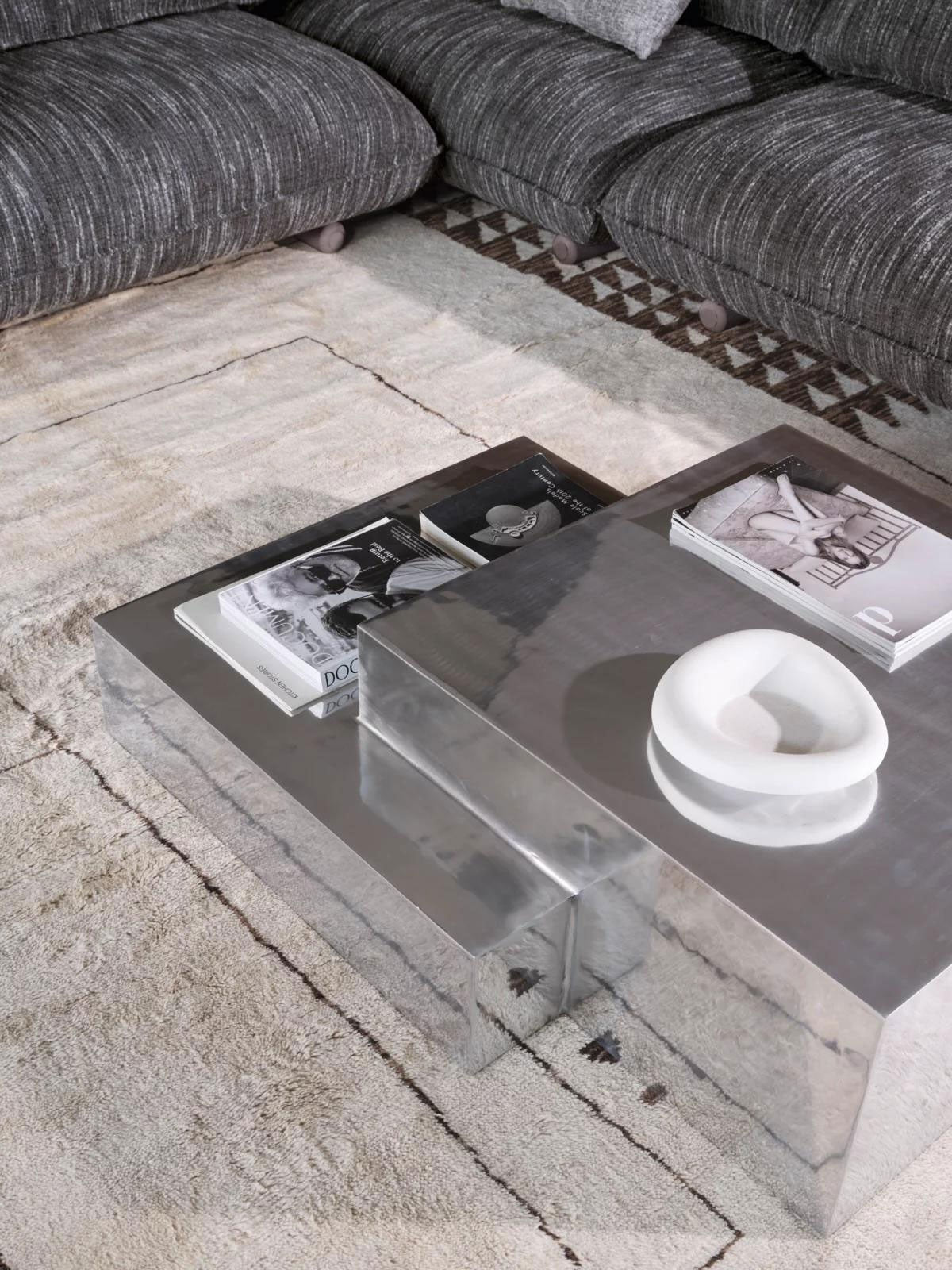 Medley polished coffee table by Gervasoni