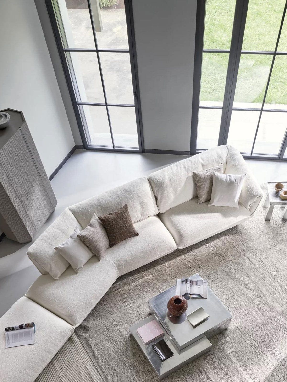 Medley polished coffee table by Gervasoni