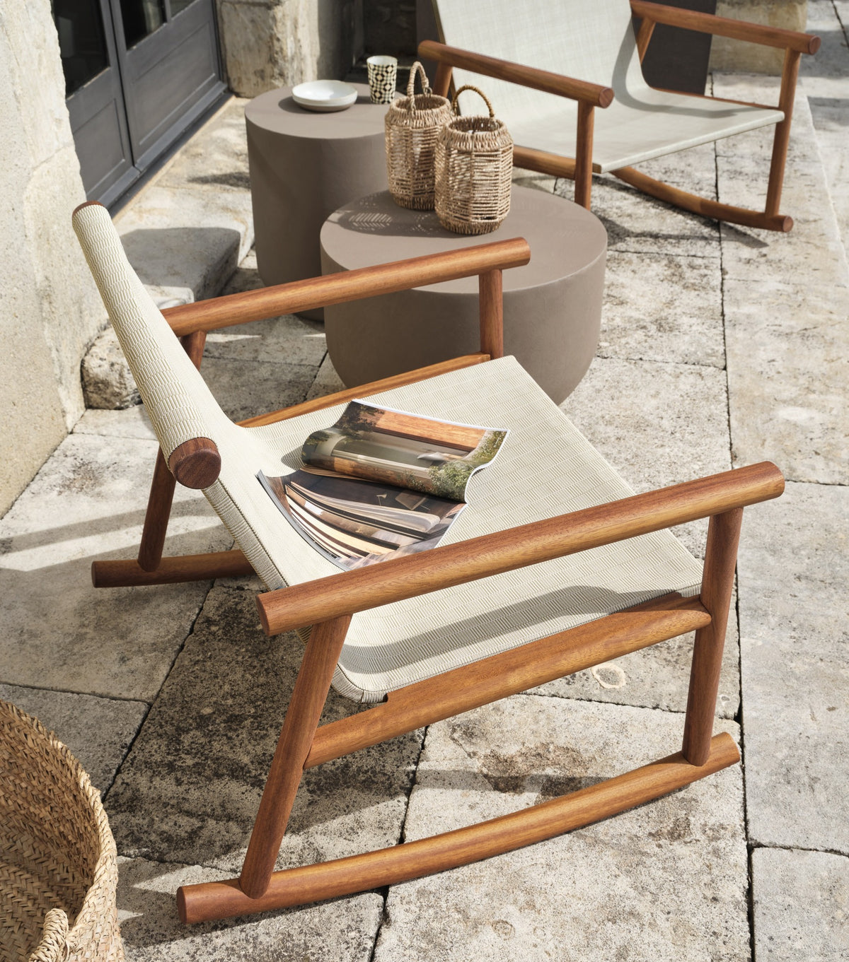 Hashi rocking chair by Gervasoni