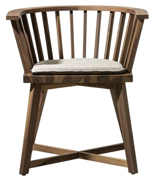 Gray 24 Chair in Walnut with Rice Upholstery Cushion - $1,520.00