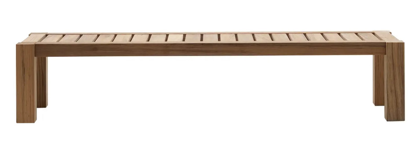 Inout Coffee Table in Natural Teak Slats Top with Base - $1,820.00