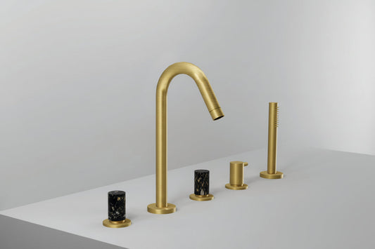 Bongio Aqua Marble 5-Hole Deck Bath Mixer