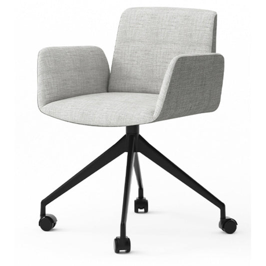 Hug Fully Upholstered Metal Dining Chair by Punt
