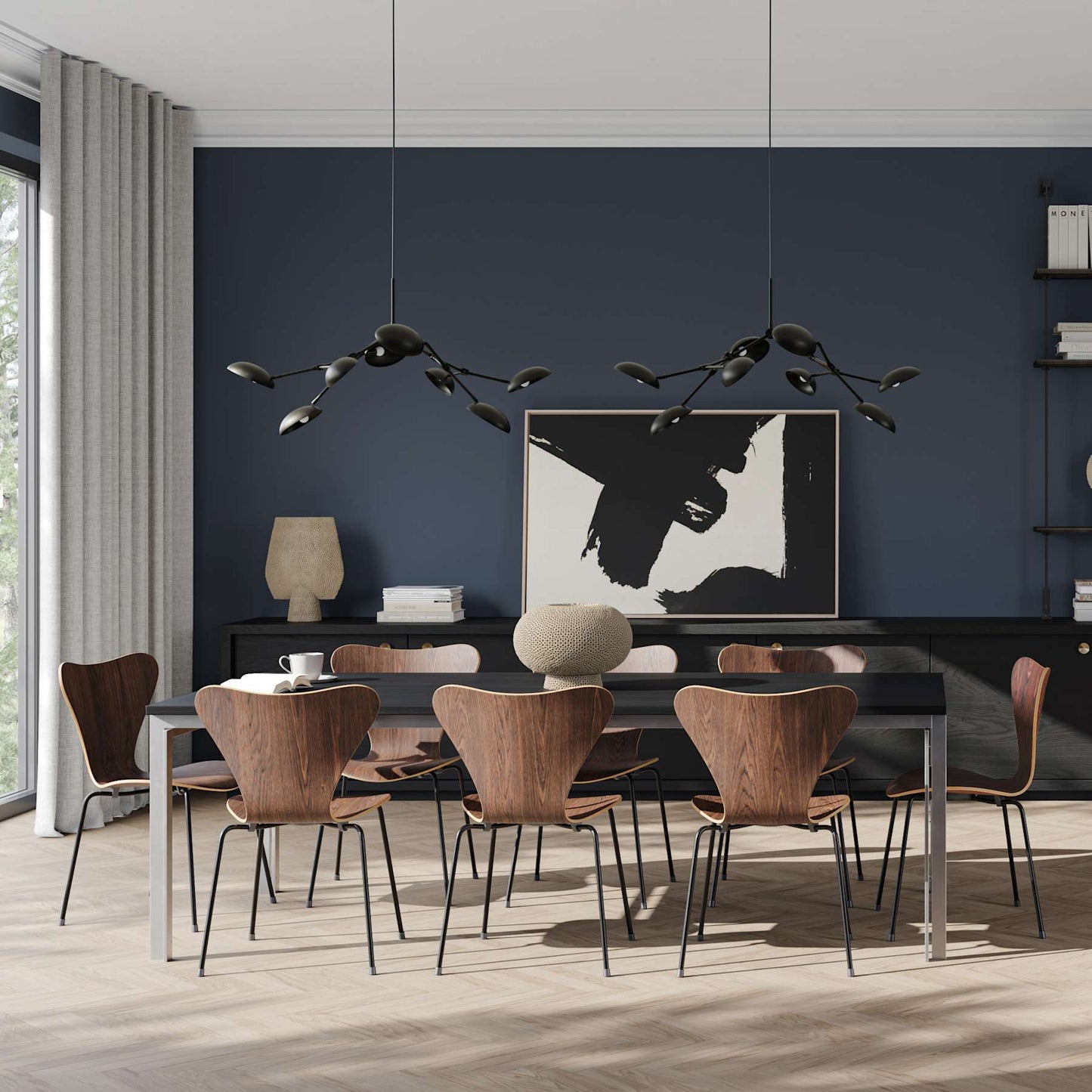 Drop Chandelier, Mini - Bronze