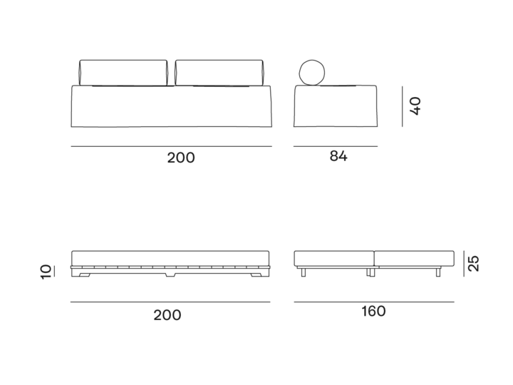 GERVASONI | KUBO BED | $3,010.00 - $6,168.00