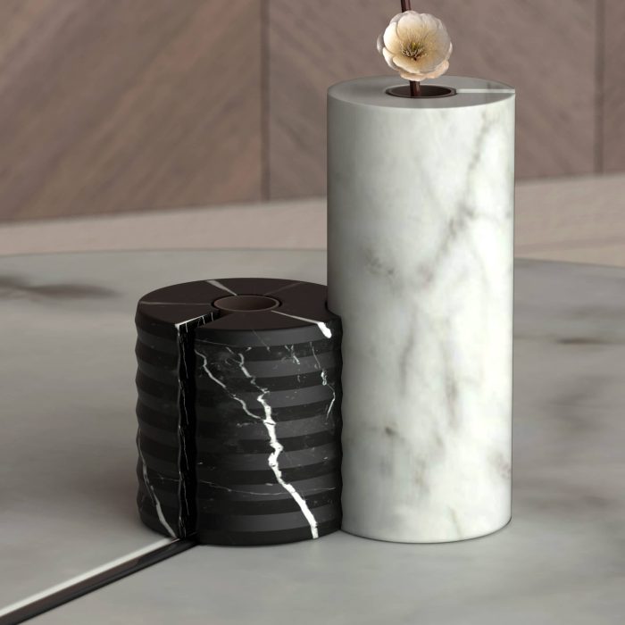 Loto soliflower vase detail