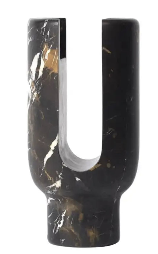 Black Marble Lyra Candleholder - $1,001.00