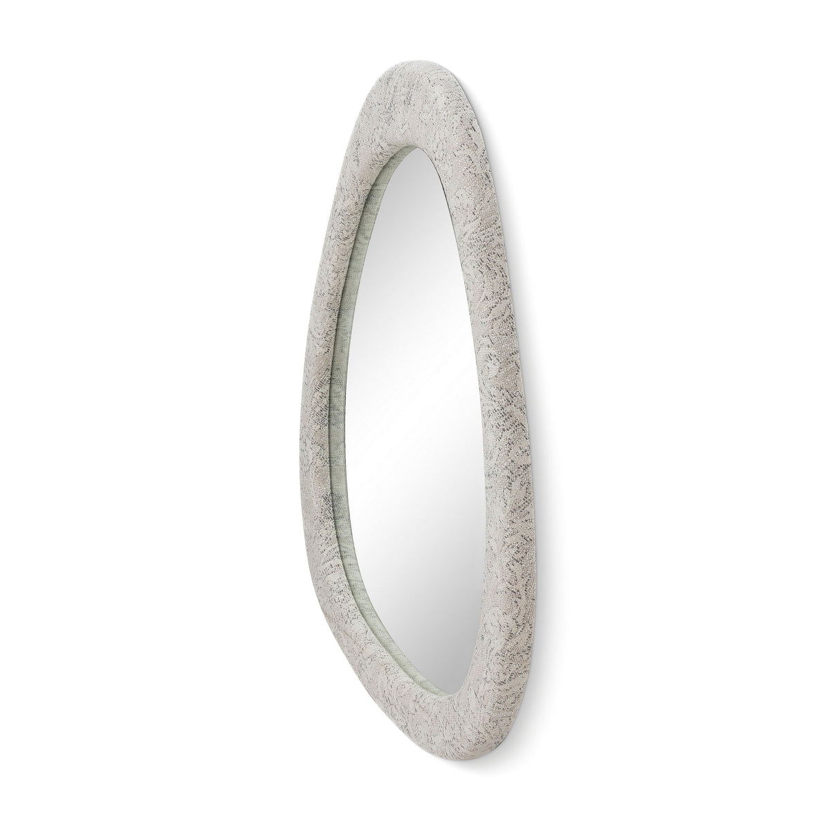 TOV FURNITURE | Klaryss 32"x25" Neutral Floral Jacquard Wall Mirror | $314.82