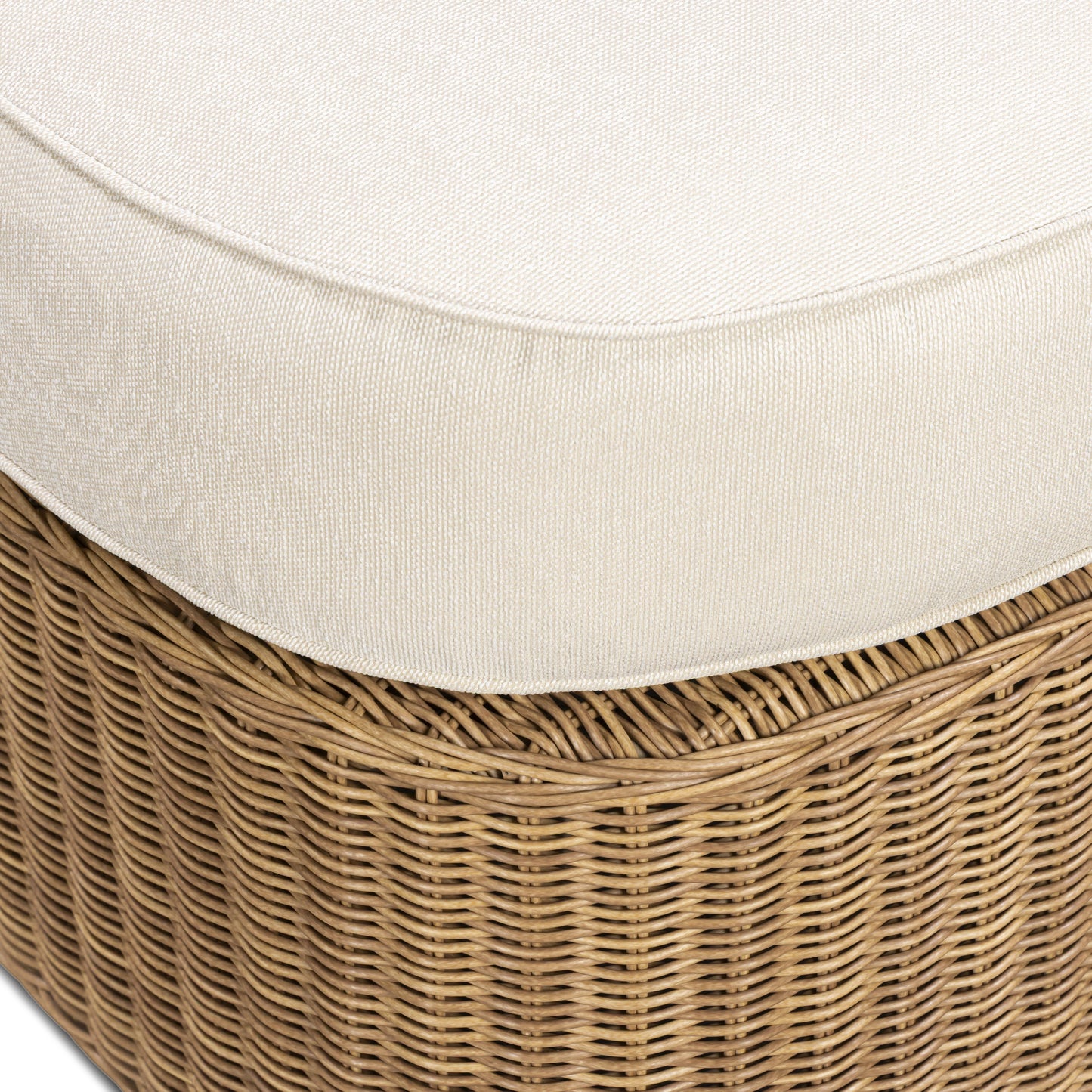 TOV FURNITURE | Axel Boucle Outdoor Ottoman | $877.03