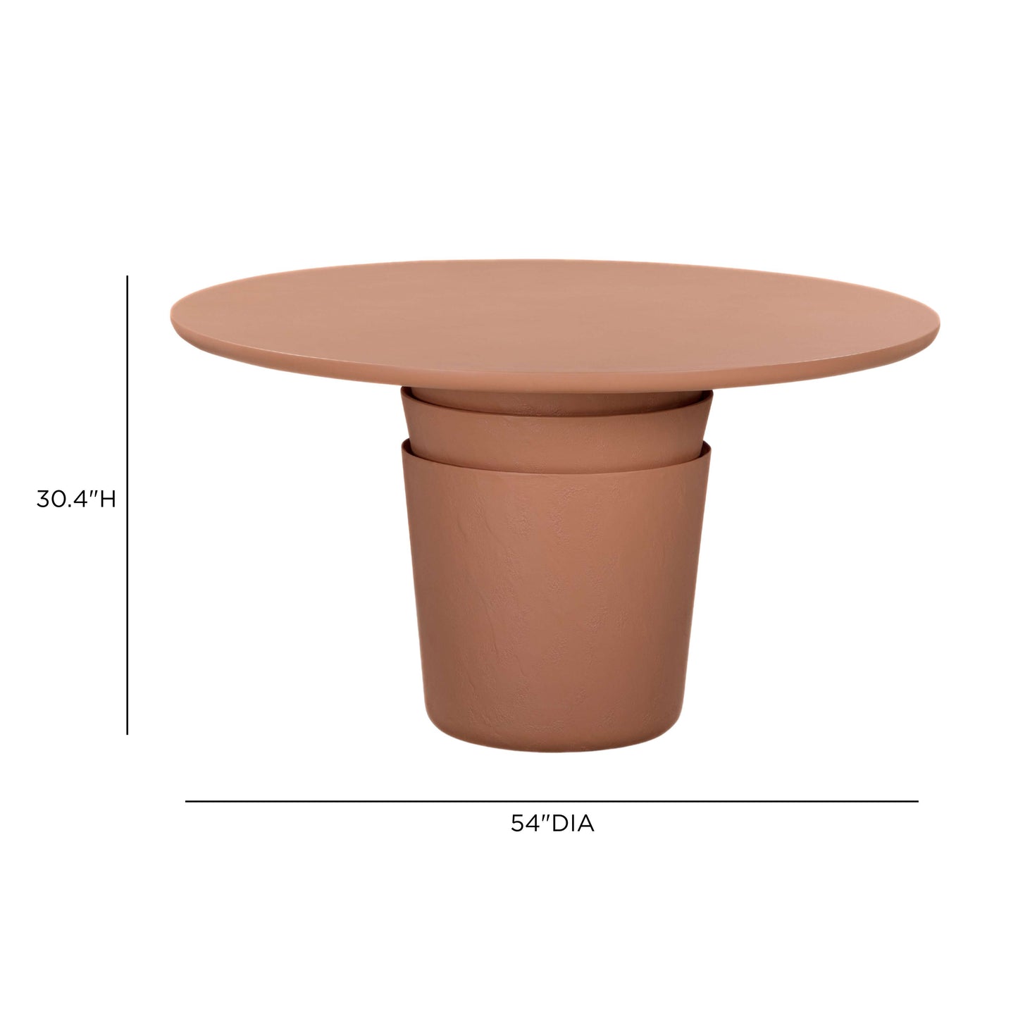 TOV FURNITURE | Margot 54" Indoor/Outdoor Round Dining Table | $2,275.02