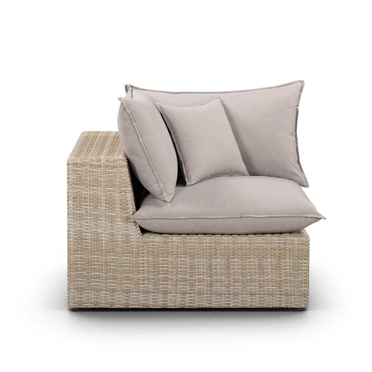 TOV FURNITURE | Cali Performance Fabric & Wicker Outdoor Corner Chair | $1,494.13