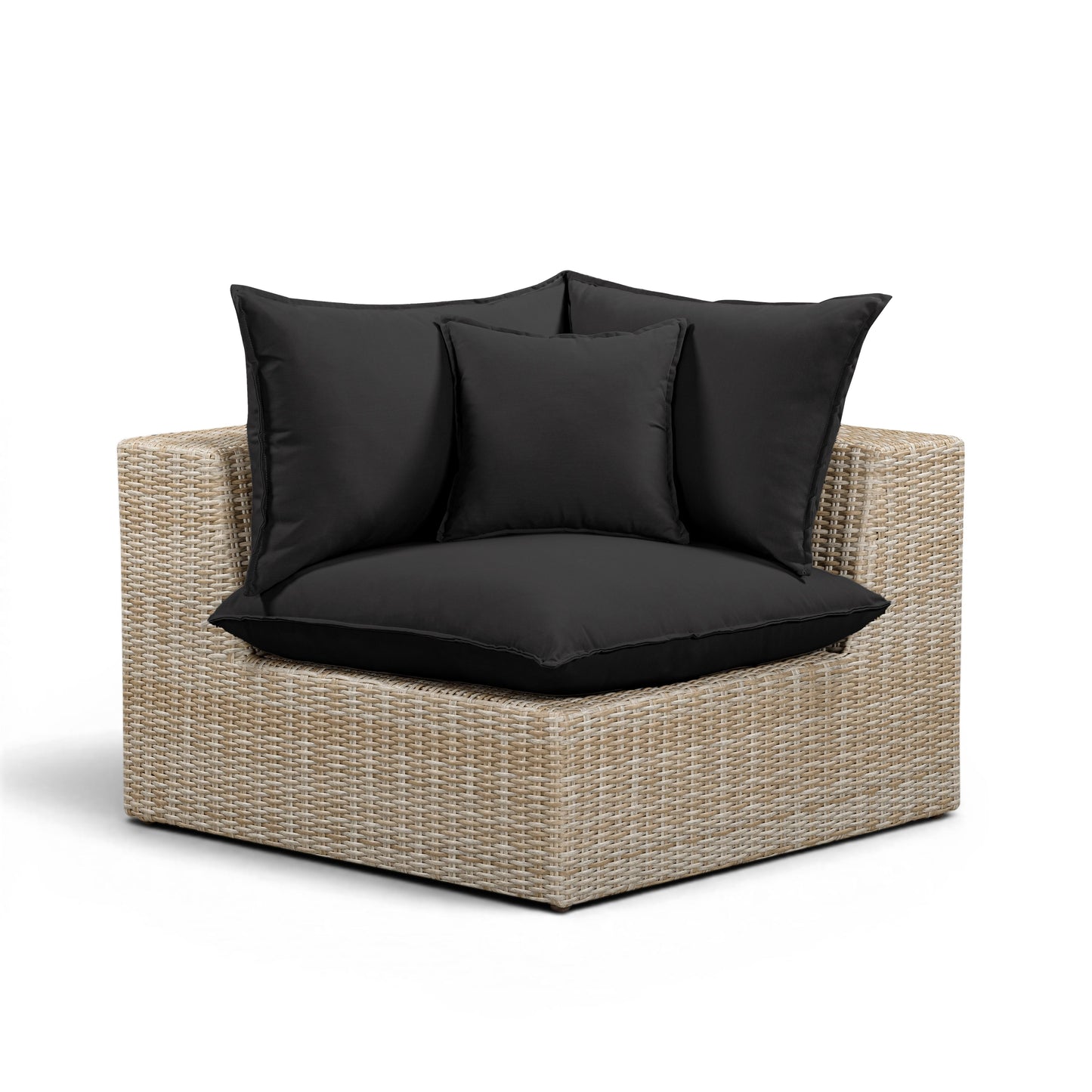 TOV FURNITURE | Cali Performance Fabric & Wicker Outdoor Corner Chair | $1,494.13