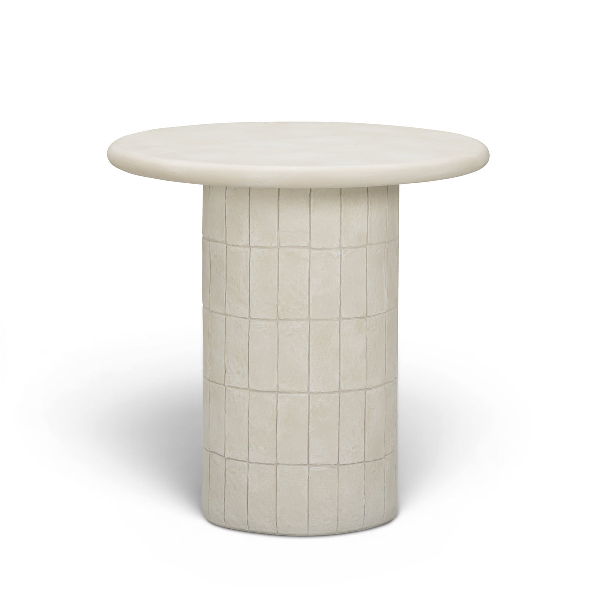 Fafo Beige Indoor/Outdoor Concrete Side Table