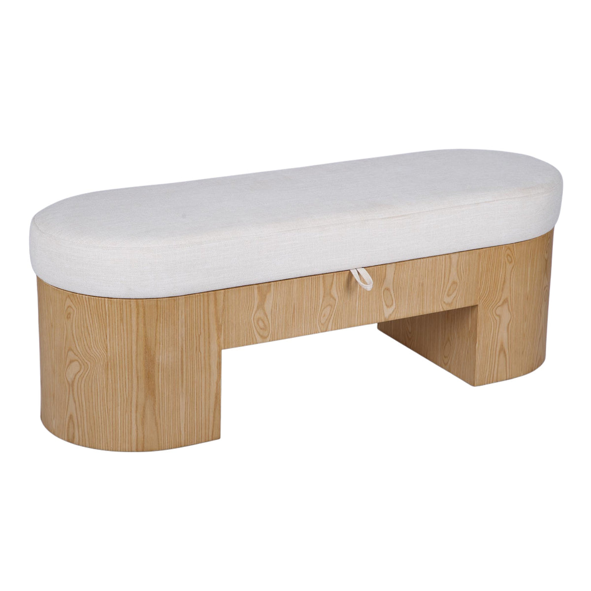 TOV FURNITURE | Poppi 49" Cream Performance Fabric Storage Bench | $933.13