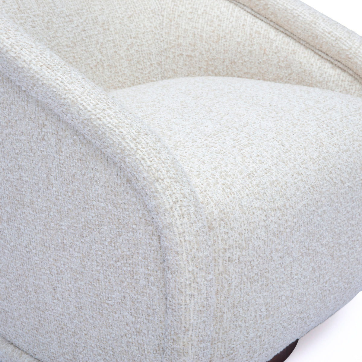 TOV FURNITURE | Clarke Cream Performance Boucle Swivel Accent Chair | $1,120.13