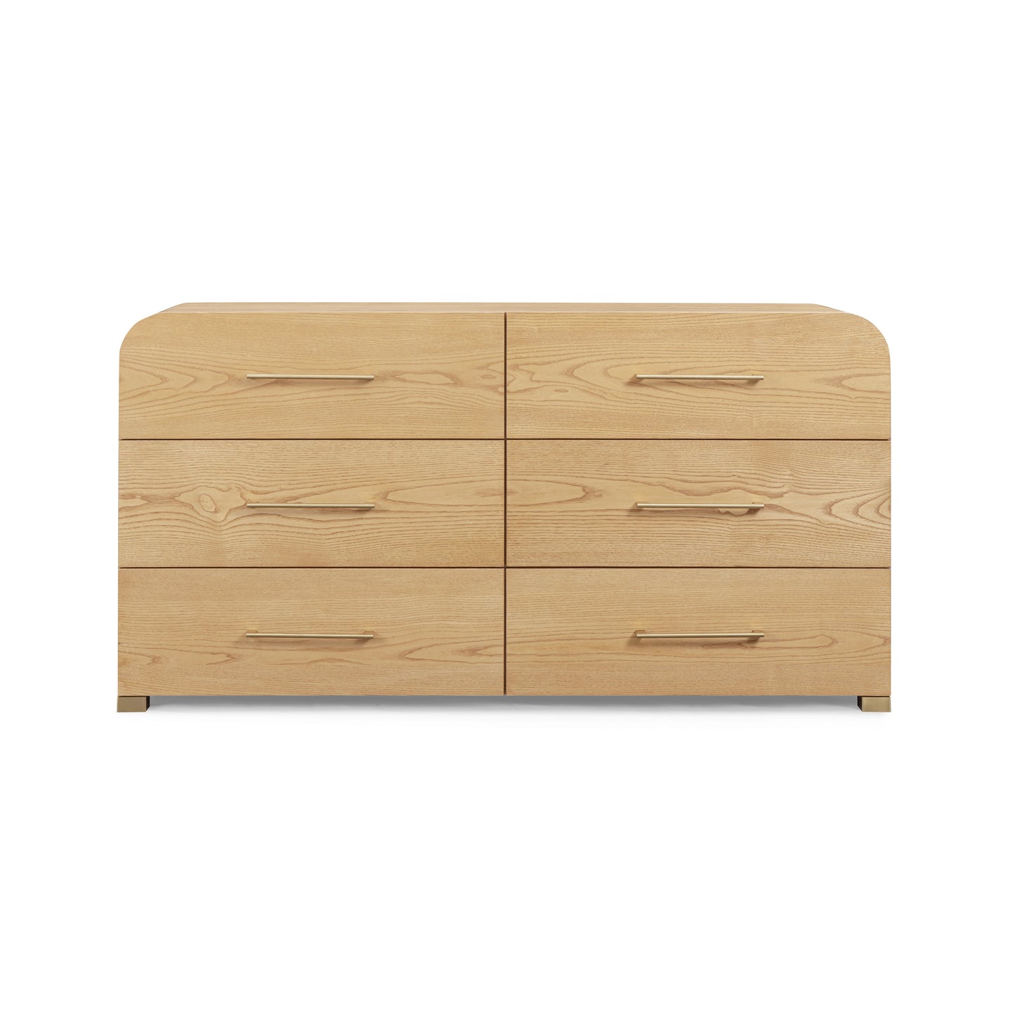Marissa 62" Ash 6-Drawer Dresser