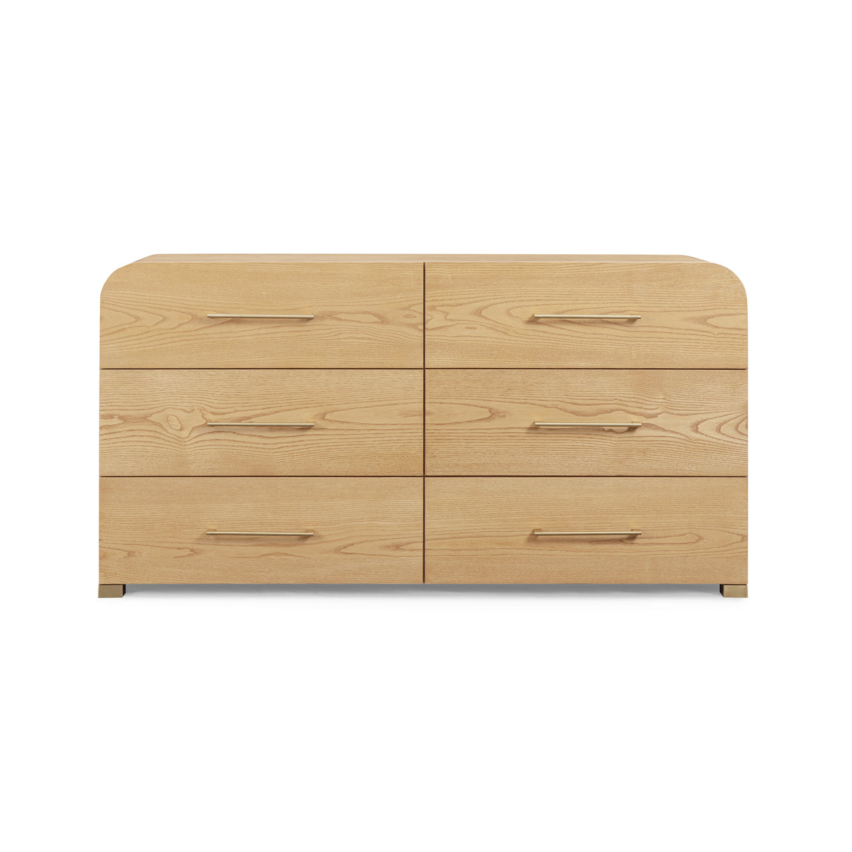 Marissa 62" Ash 6-Drawer Dresser