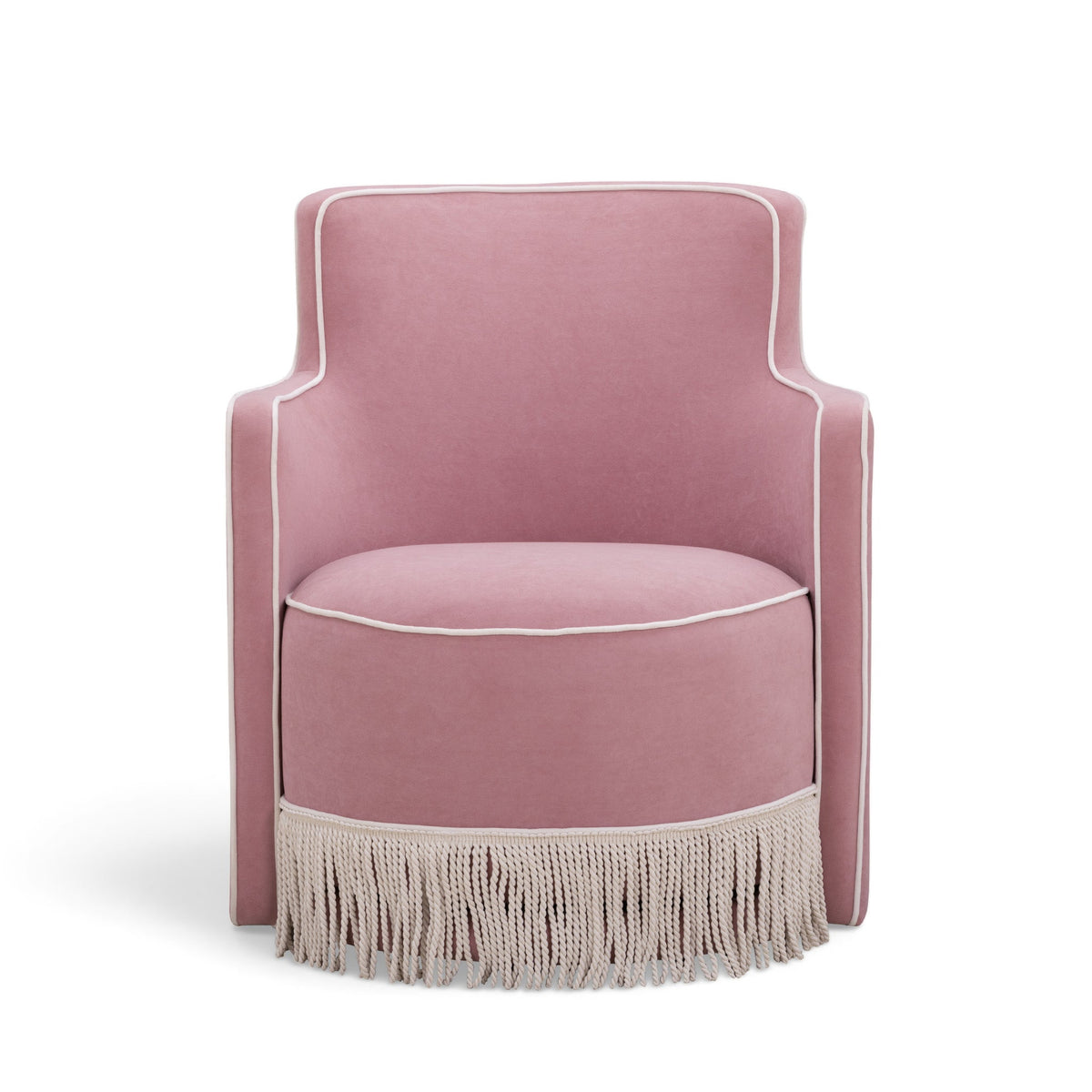 TOV FURNITURE | Passe Tasseled Velvet Swivel Accent Chair | $1,120.13