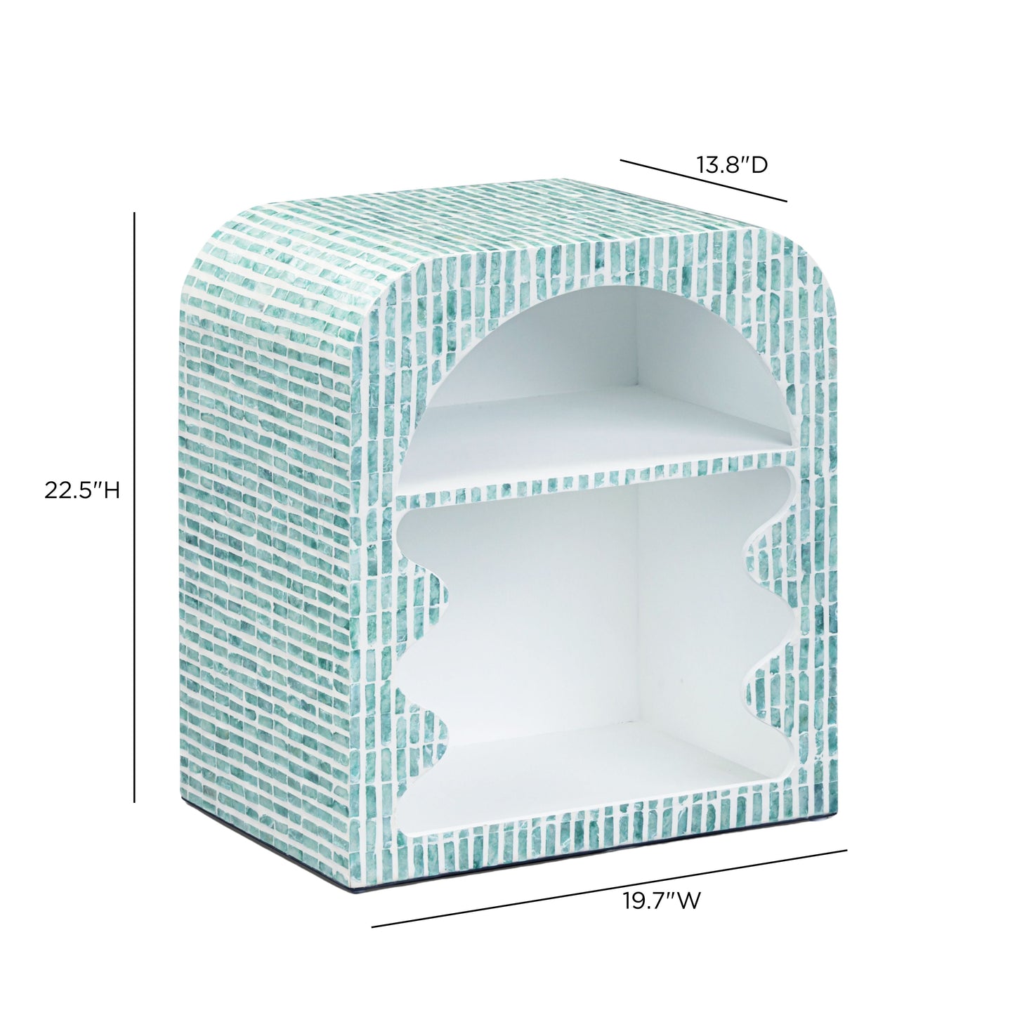 TOV FURNITURE | Jess 20" Capiz Shell Nightstand | $473.22