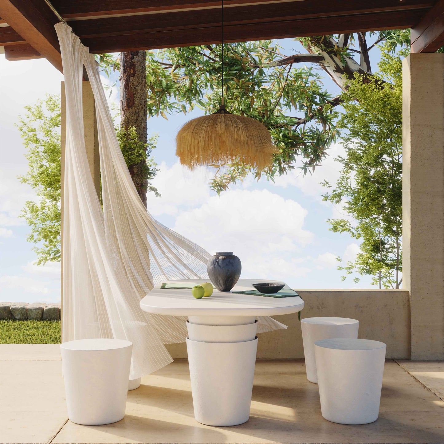 TOV FURNITURE | Margot Indoor/Outdoor Concrete Stool | Starting at $493.02