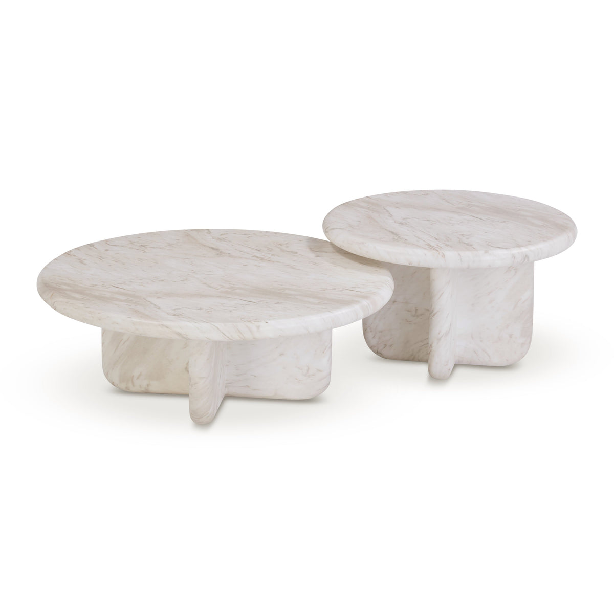 TOV FURNITURE | Juju 2-Piece Faux Marble Indoor/Outdoor Nesting Coffee Table Set | $1,780.02