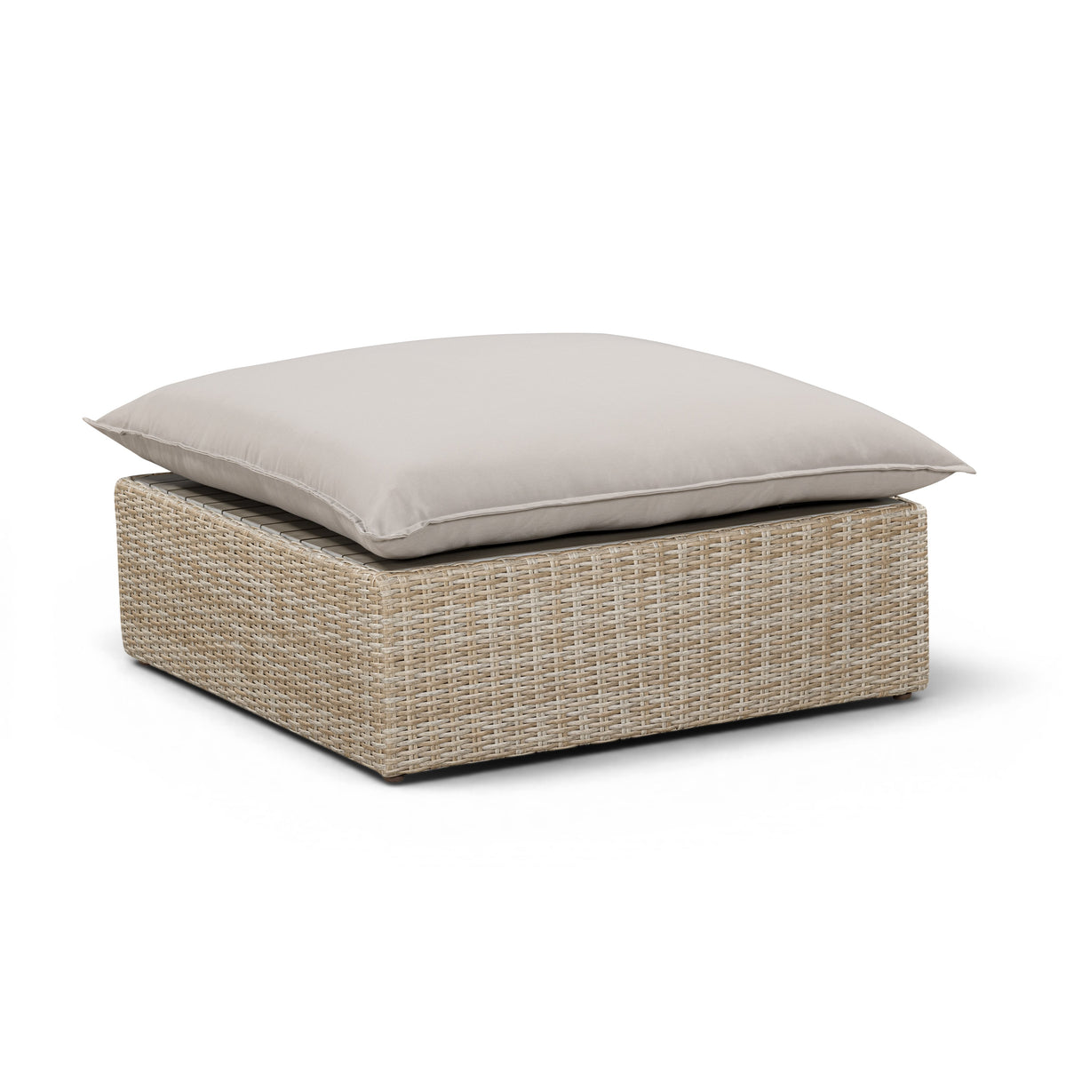 TOV FURNITURE | Cali Performance Fabric & Wicker Outdoor Ottoman | $1,494.13